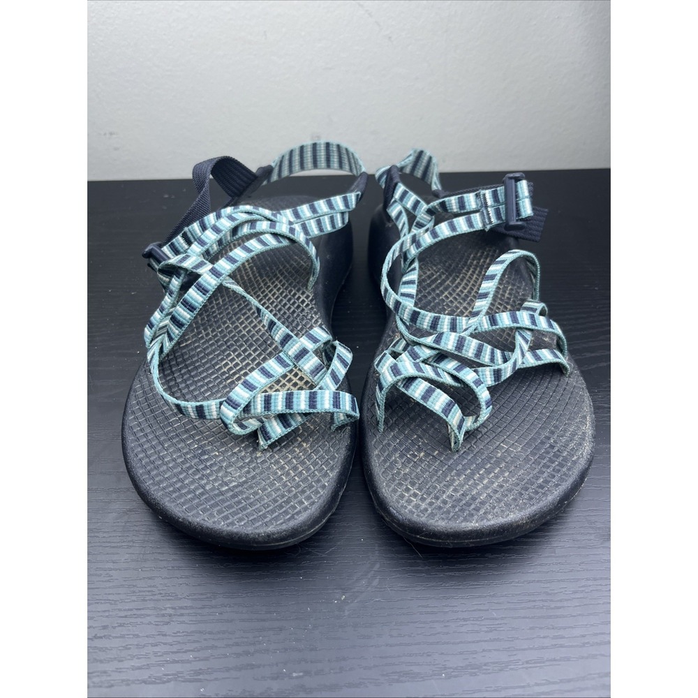 Chaco Z/2 Classic‎ II Women's Size 9 Blue White Stripe Sport Sandals